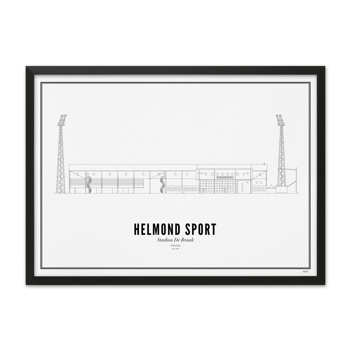 Poster von Helmond Sport - stadion | WIJCK.